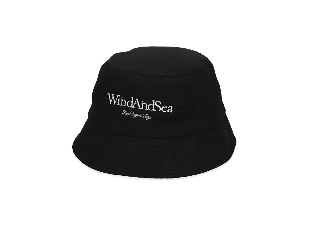 WIND AND SEA Logo Bucket Hat "Black"