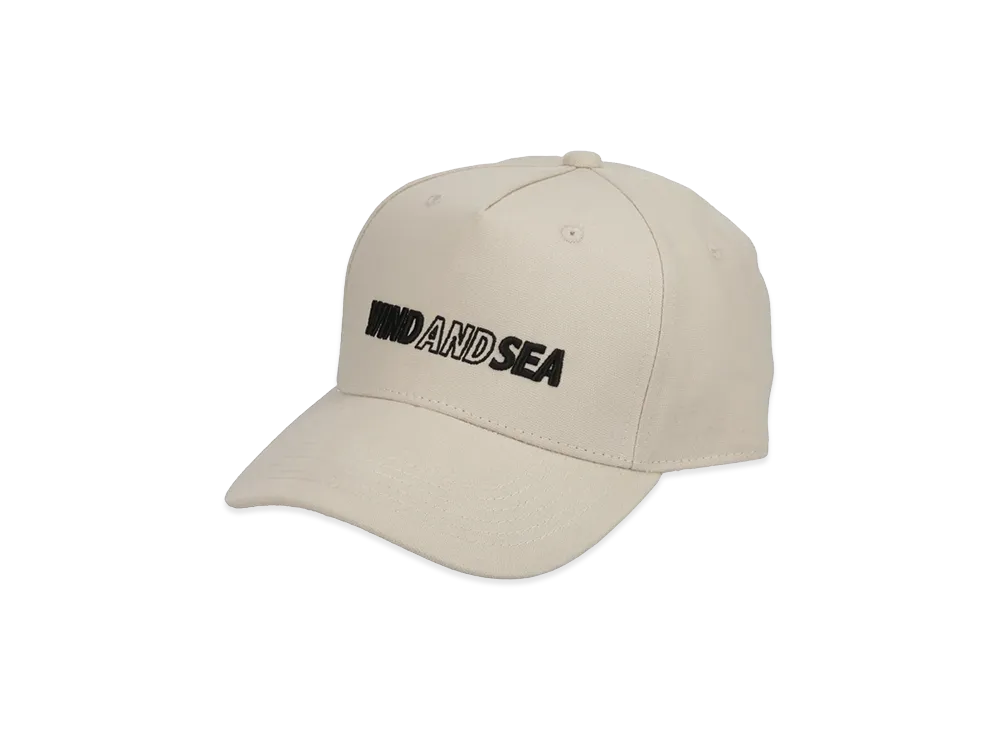 WIND AND SEA Back Belt Leather Cap "Ivory"