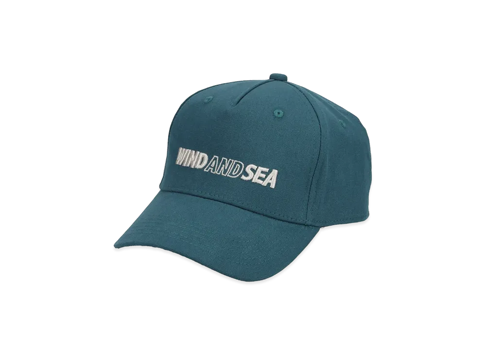 WIND AND SEA Back Belt Leather Cap "Blue"