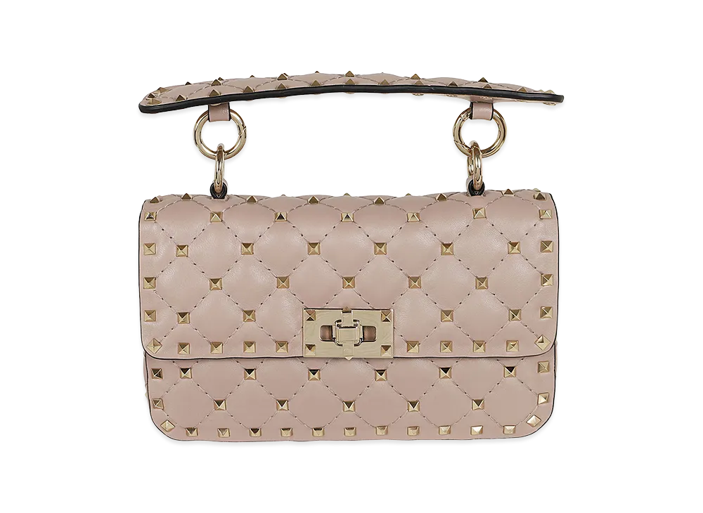 Valentino Women's Small Shoulder Bag Rockstud Spike "Powder"