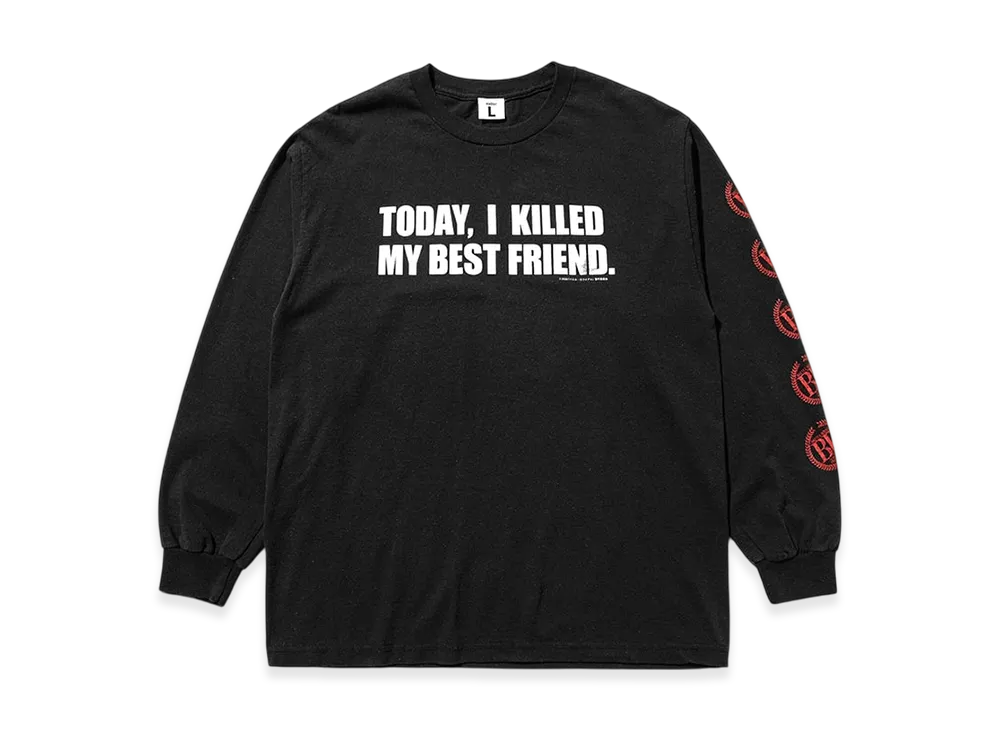 Weber x Battle Royale Long Sleeve T Shirt Message "Black"