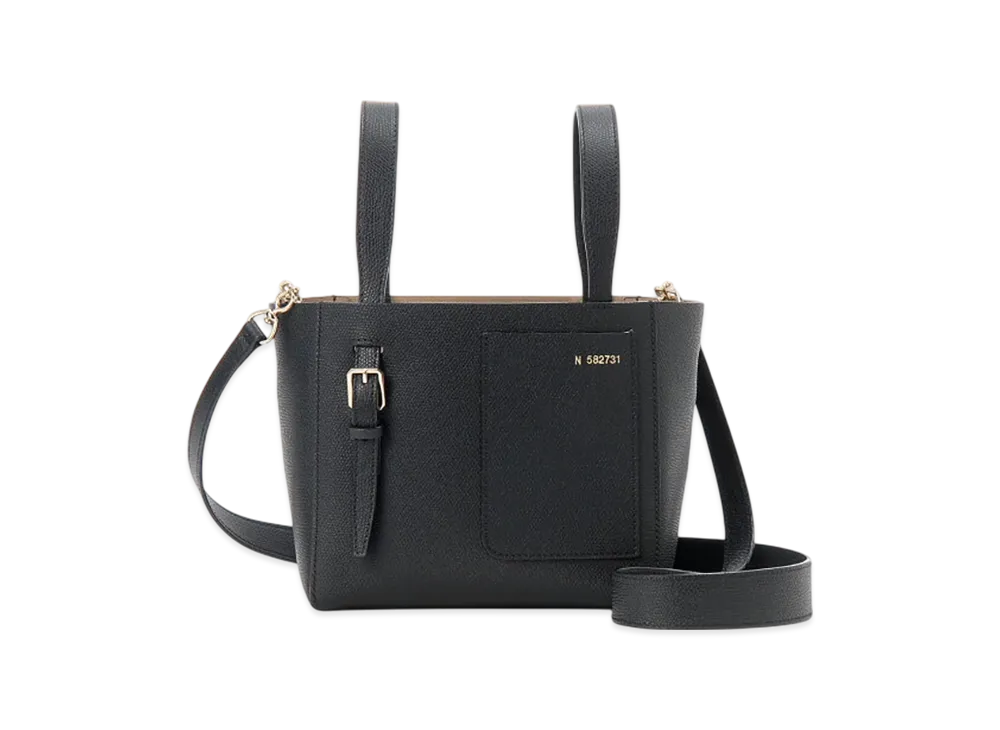 Valextra Bucket Bag Micro Shoulder "Black"