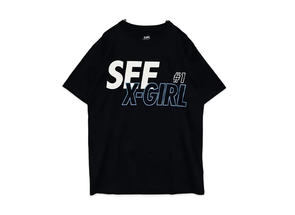 WIND AND SEA x X-Girl T-Shirt "Black"