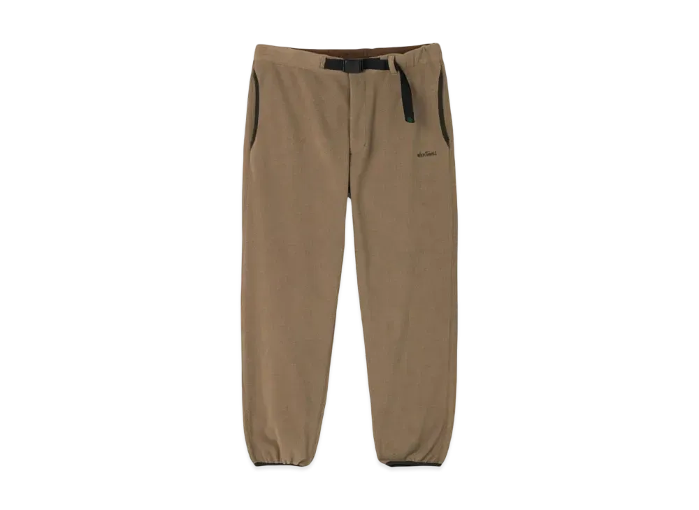 WILD THINGS Grid Fleece Pants "Mocha"