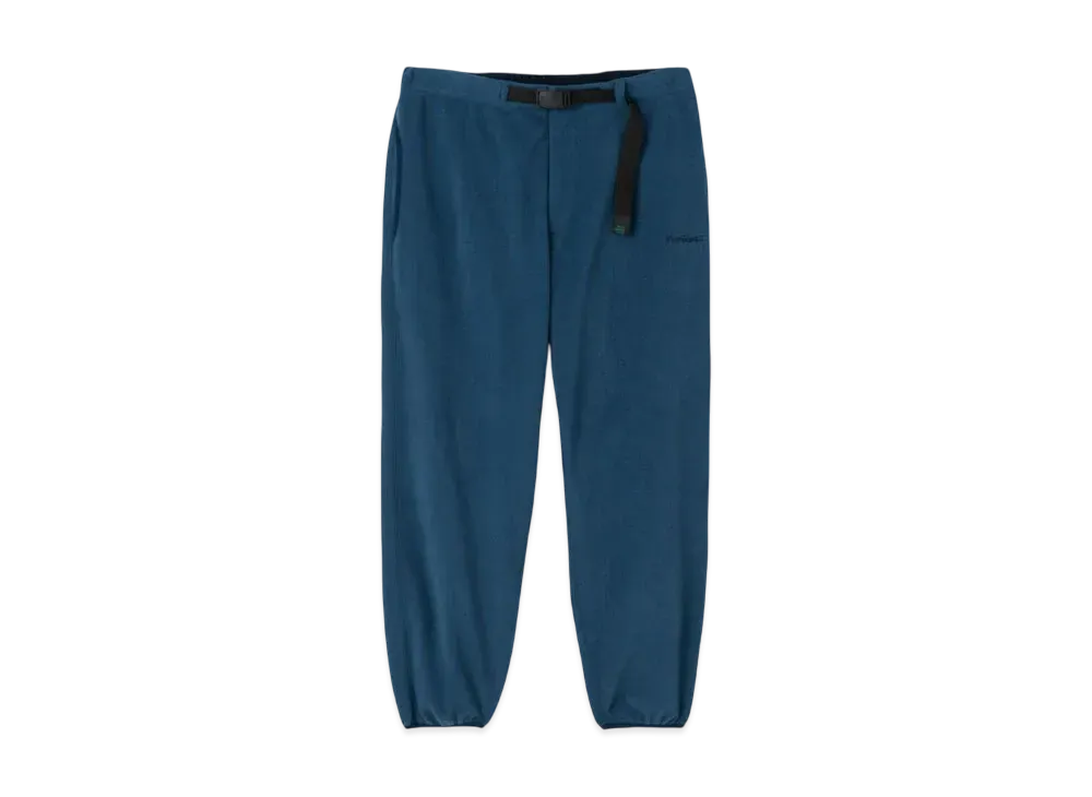WILD THINGS Grid Fleece Pants "Steel Blue"