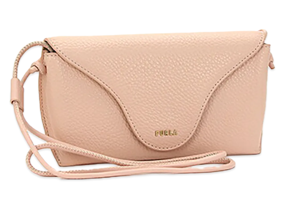 FURLA Women's Essential Mini Crossbody Phone Holder "Candy Rose"