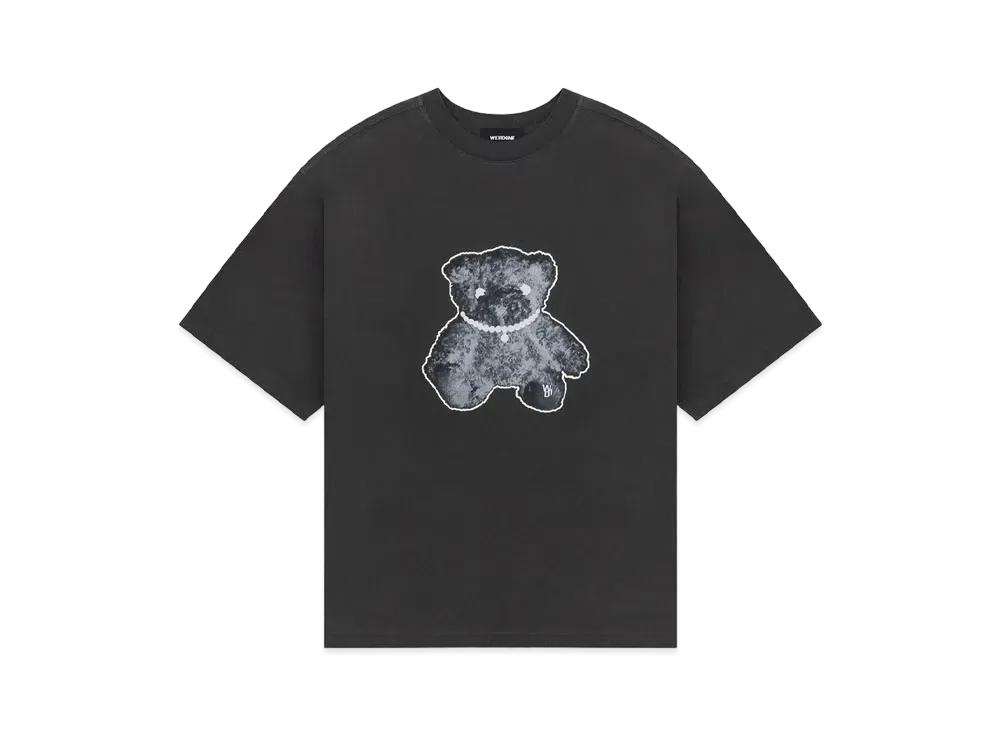 WE11DONE Necklace Teddy T-shirt "Charcoal"