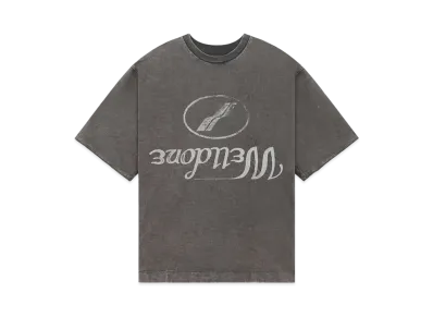 WE11DONE Reversed Logo Washed T-shirt "Charcoal"