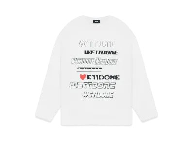 WE11DONE White Love We11Done Logo Long-Sleeved T-Shirt "White"