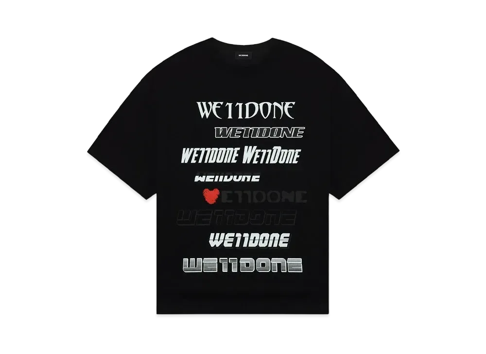 WE11DONE Love We11Done Logo T-shirt "Black"
