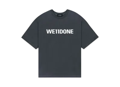 WE11DONE Basic Logo Large T-shirt "Charcoal"