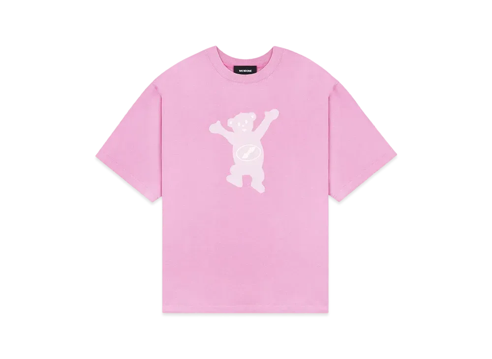 WE11DONE Teddy Logo T-shirt "Pink"