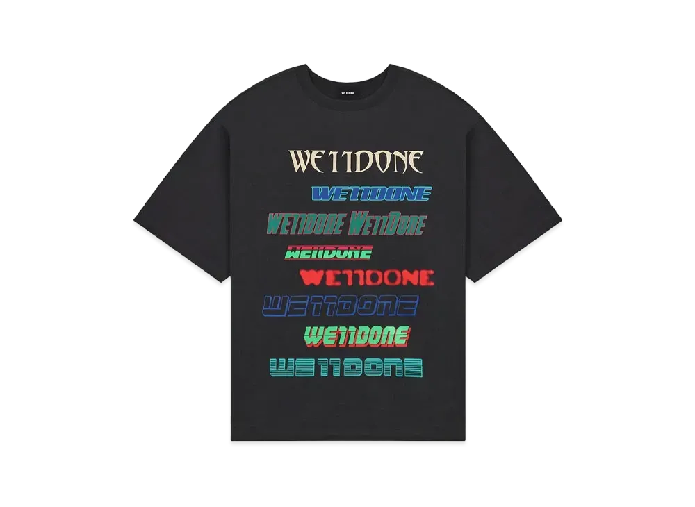 WE11DONE We11Done Multi Logo T-shirt "Charcoal"