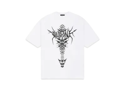 WE11DONE Spine Skull T-shirt "White"