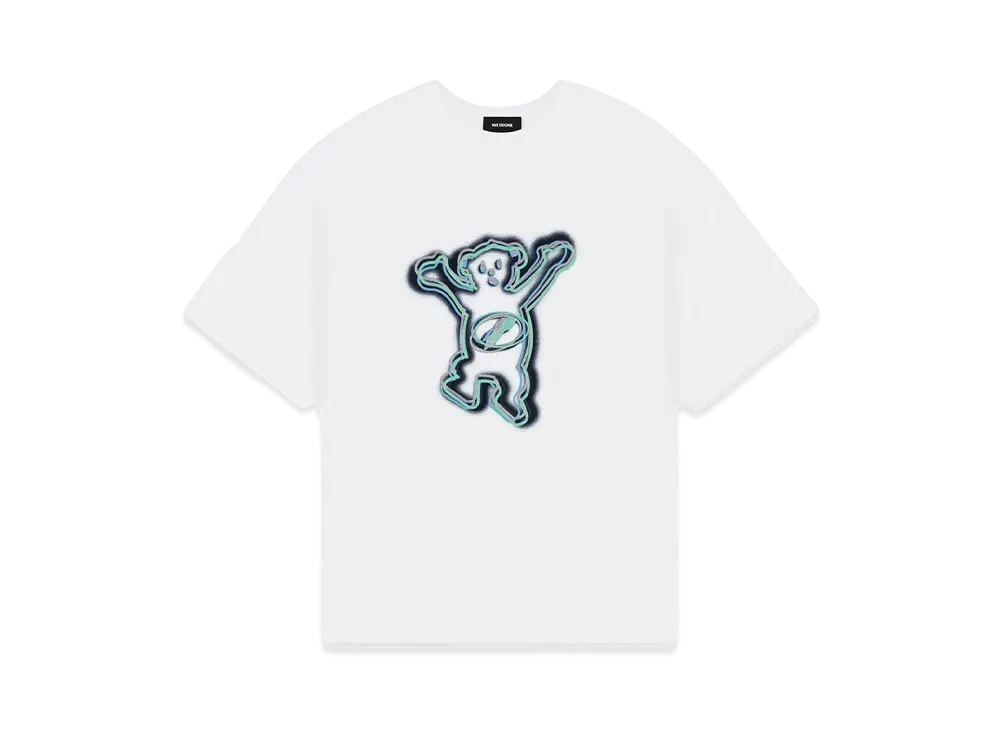WE11DONE Colorful Teddy Print T-shirt "White"