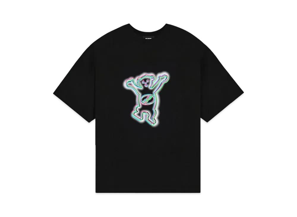 WE11DONE Colorful Teddy Print T-shirt "Black"