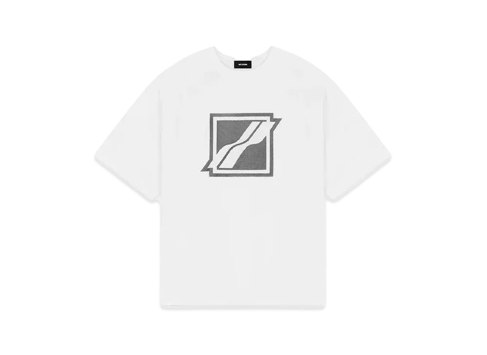 WE11DONE Stripe Big Logo T-shirt "White"
