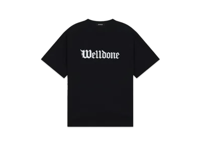 WE11DONE Gothic Logo T-shirt "Black"