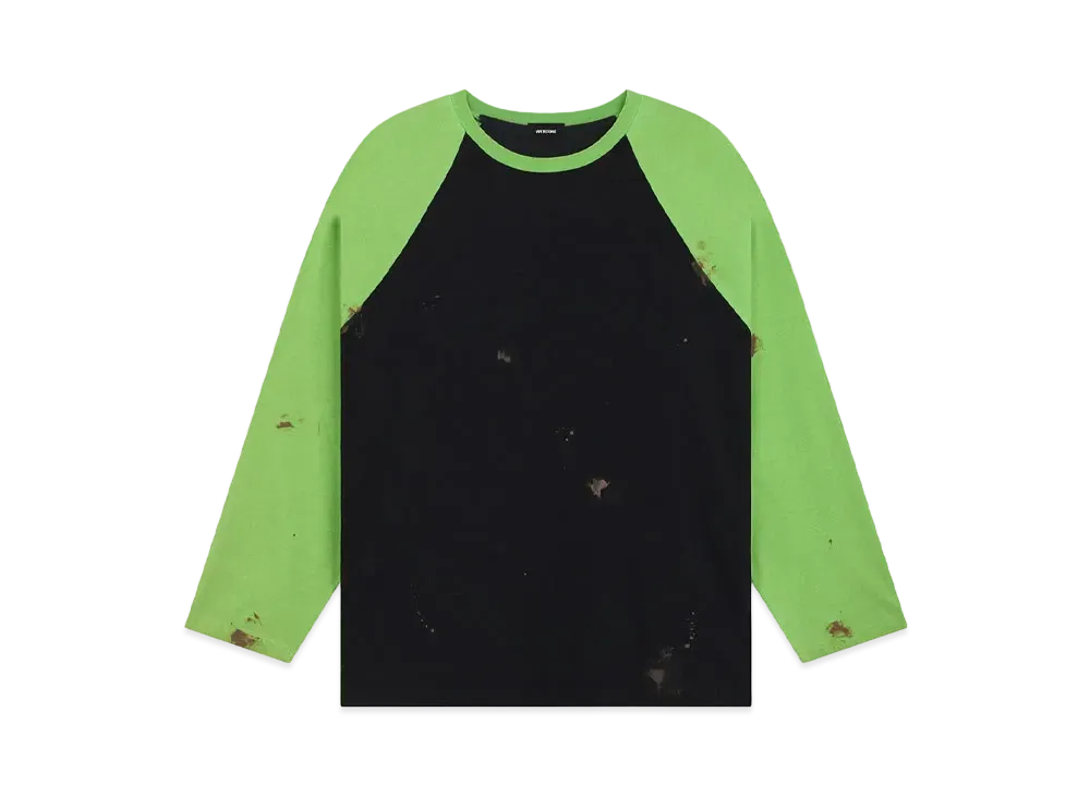 WE11DONE Raglan T-shirt "Neon Green"