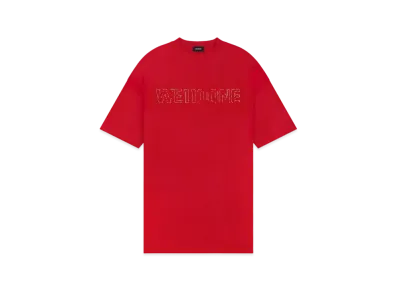 WE11DONE Dot Logo T-shirt "Red"