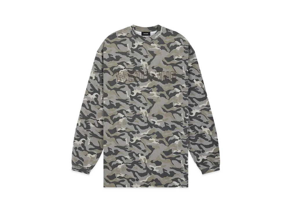 WE11DONE Camo T-shirt "Gray"