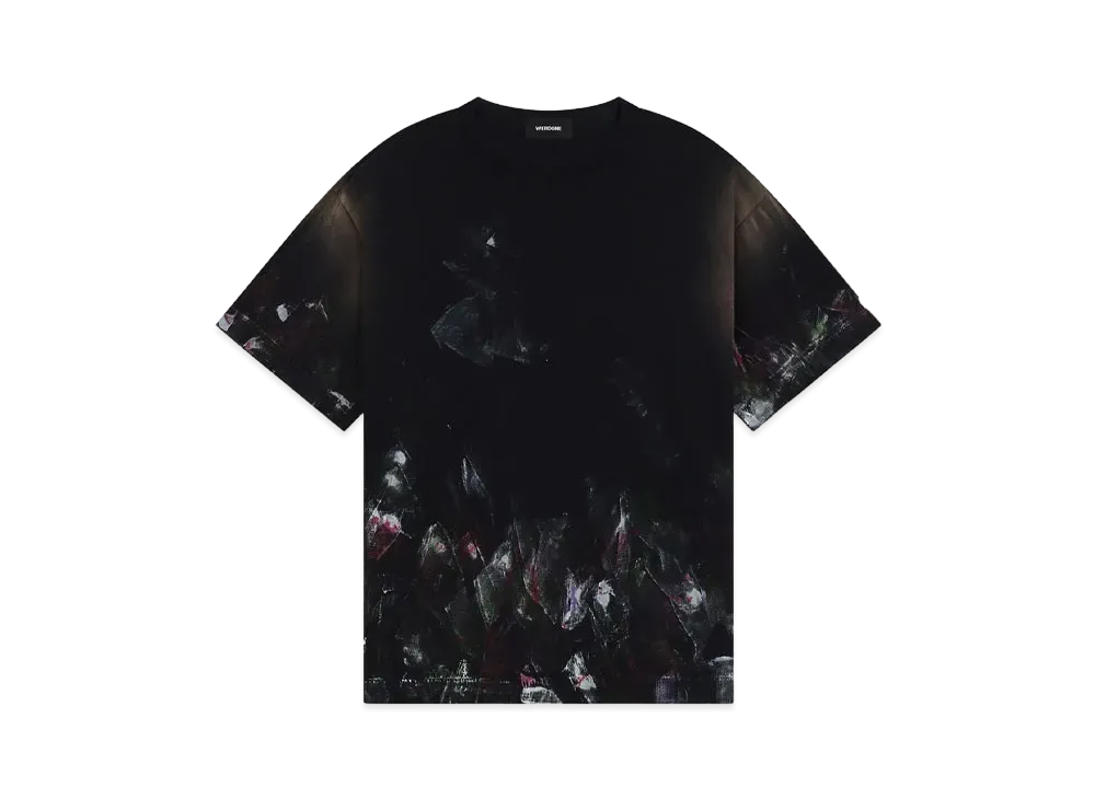 WE11DONE Painted T-shirt "Black"