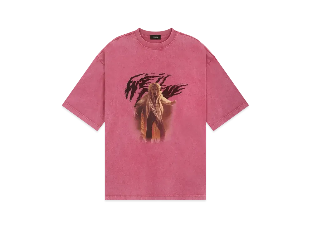 WE11DONE Horror T-shirt "Pink"
