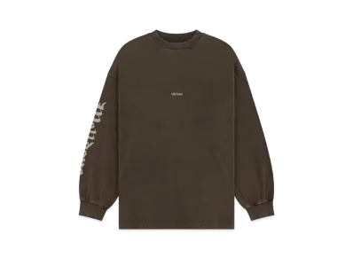 WE11DONE Gothic Logo T-shirt "Brown"
