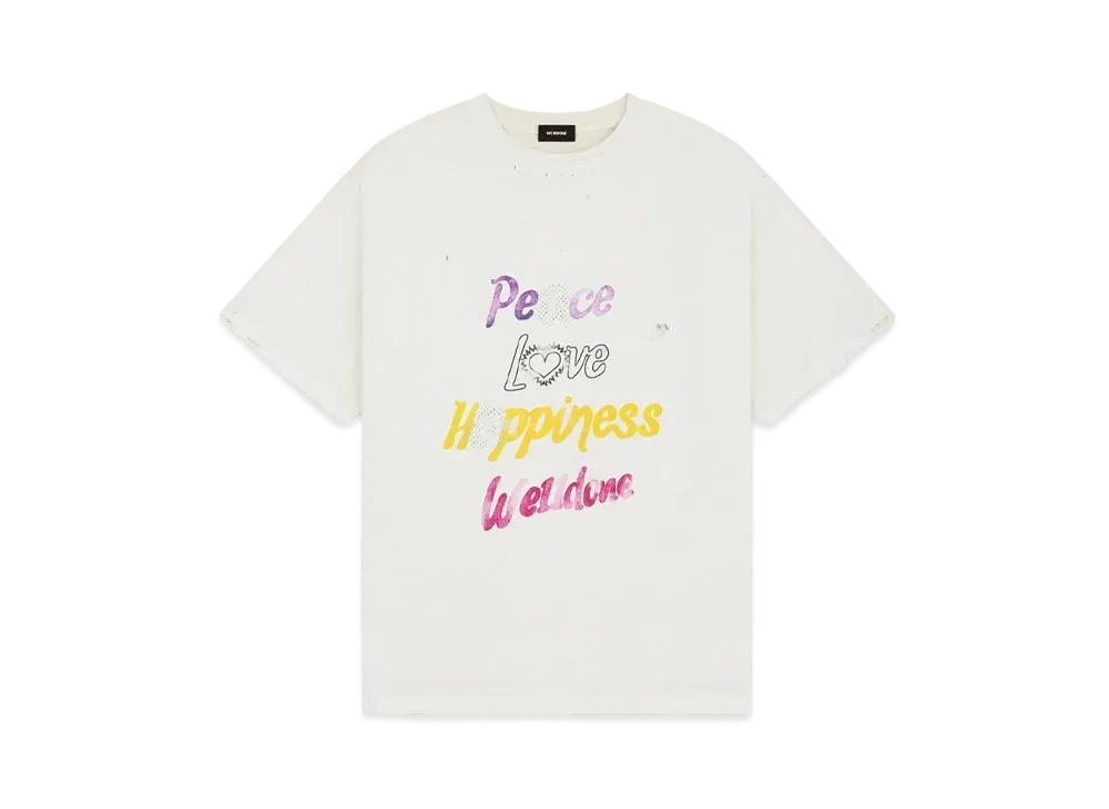 WE11DONE Peace We11done Logo T-shirt "White"