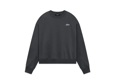 WE11DONE Embroidered Wappen Sweatshirt "Charcoal"
