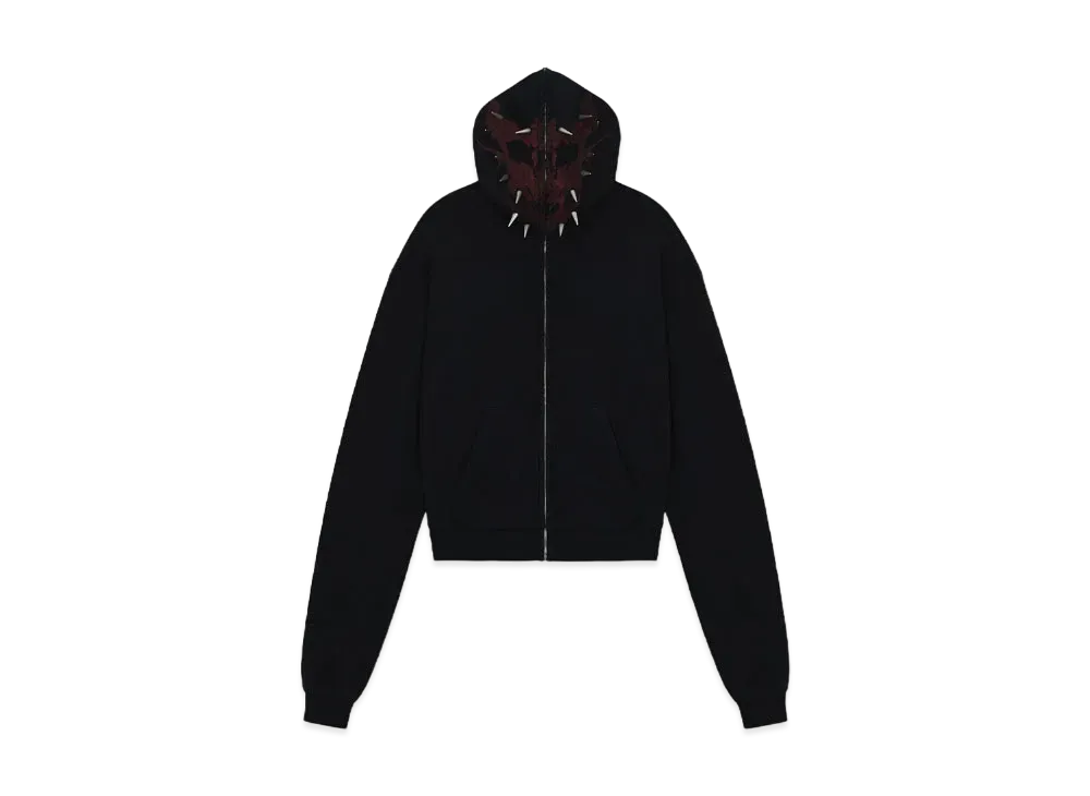 WE11DONE Full Zip-up Hoodie "Black"
