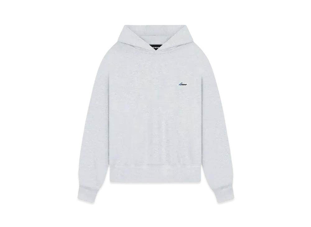 WE11DONE Logo Embroidered Wappen Hoodie "Gray"