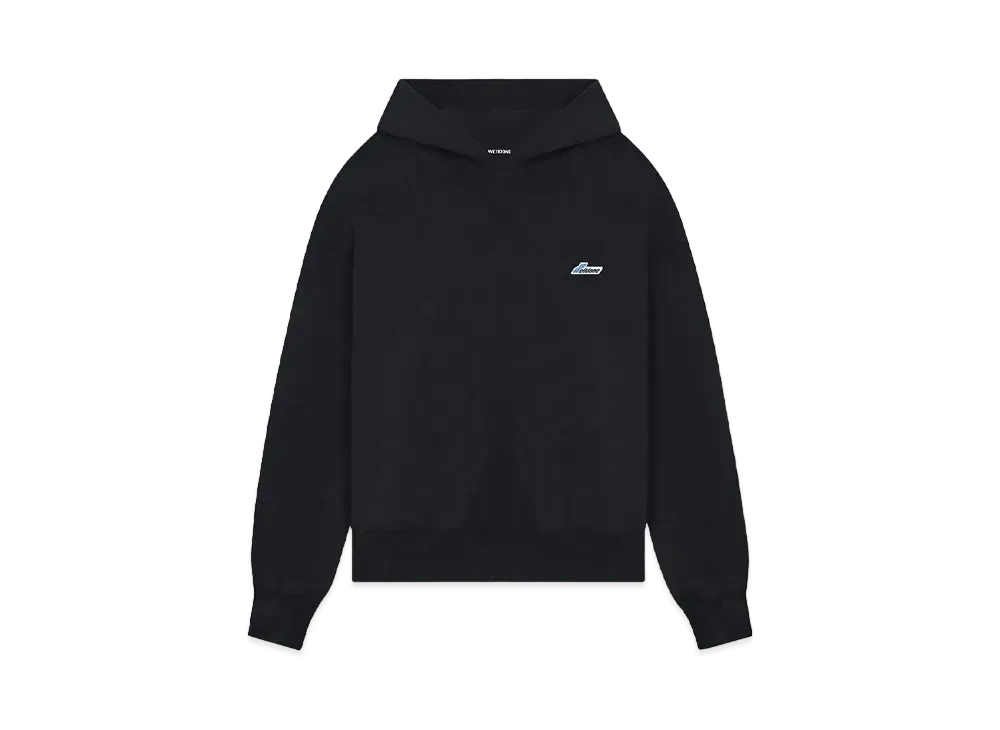 WE11DONE Logo Embroidered Wappen Hoodie "Black"