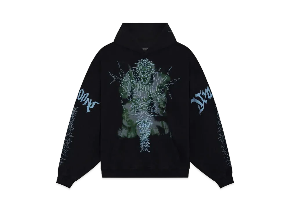WE11DONE Skull Hoodie "Black"