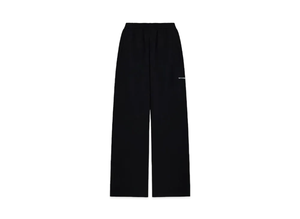 WE11DONE Loose-fit Jersey Pants "Black"