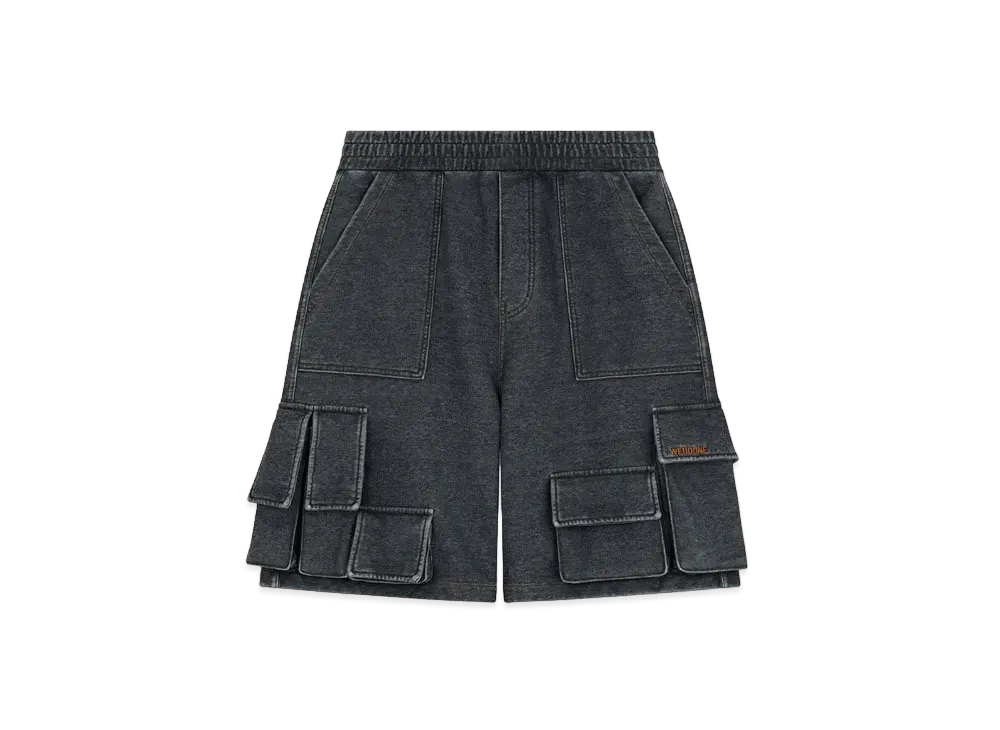WE11DONE Denim-like Cargo Shorts "Black"