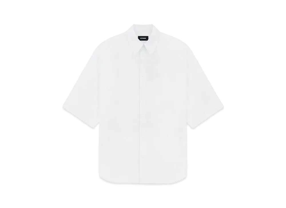 WE11DONE White 3/4-Sleeved Shirt "White"