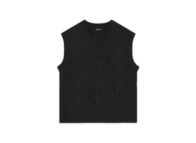 WE11DONE Cable Knit Vest "Black"