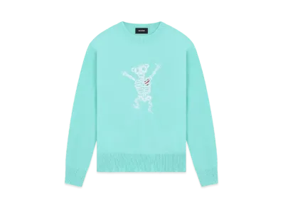 WE11DONE Bolt Teddy Knit Sweater "Mint"