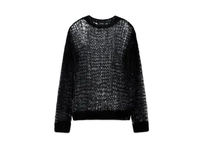 WE11DONE Open Knit Sweater "Black"