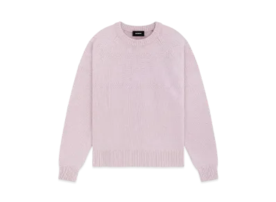 WE11DONE Cable Knit Sweater "Light Pink"