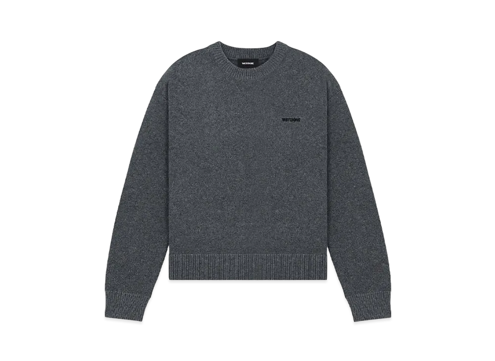 WE11DONE Logo Knit Sweater "Gray"