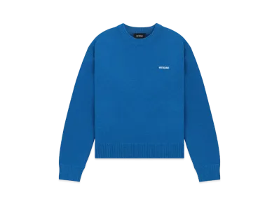 WE11DONE Logo Knit Sweater "Blue"
