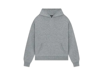 WE11DONE Logo Knit Hoodie "Gray"