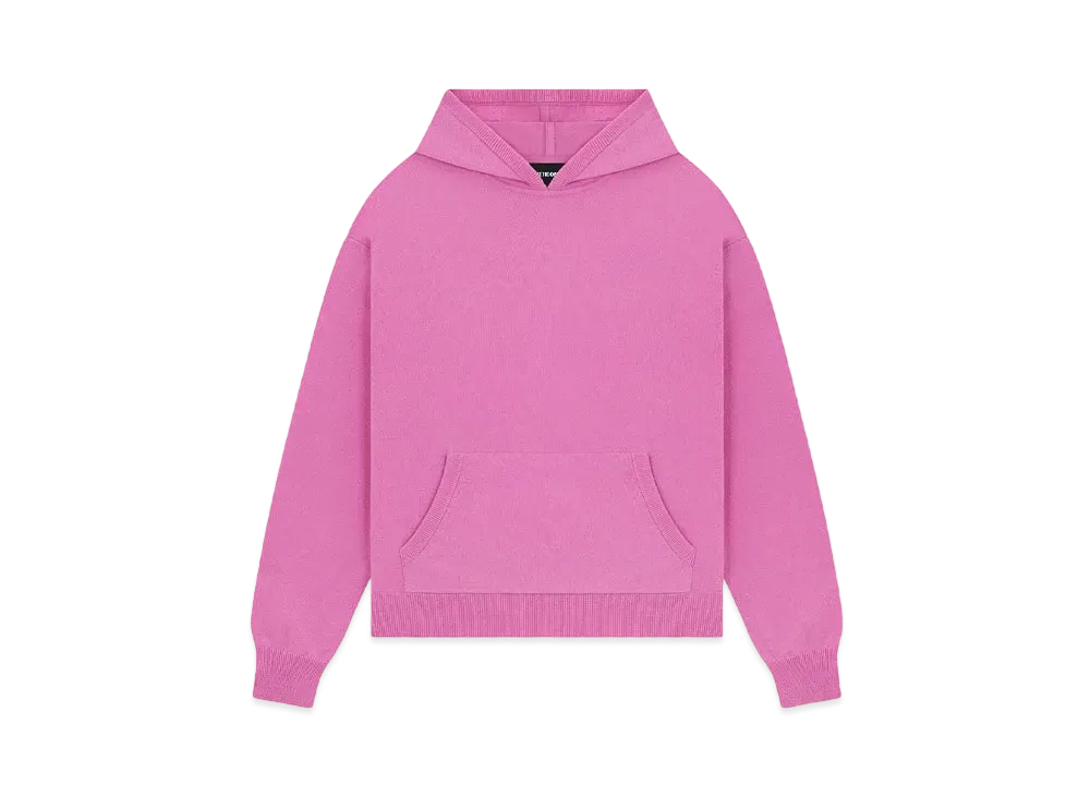 WE11DONE Logo Knit Hoodie "Pink"
