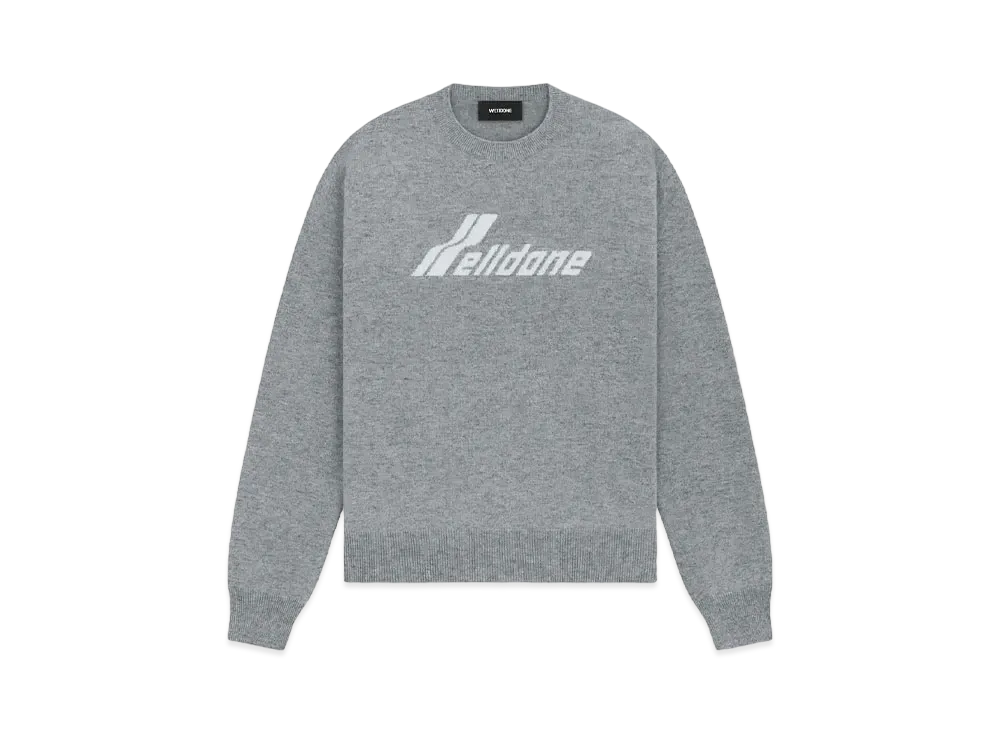 WE11DONE Logo Knit Sweater "Gray"