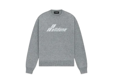WE11DONE Logo Knit Sweater "Gray"