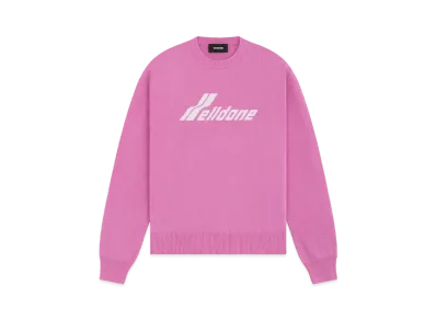 WE11DONE Logo Knit Sweater "Pink"