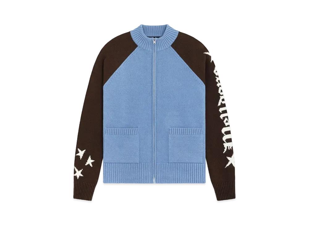 WE11DONE Color Blocked Logo Jacket "Sky"