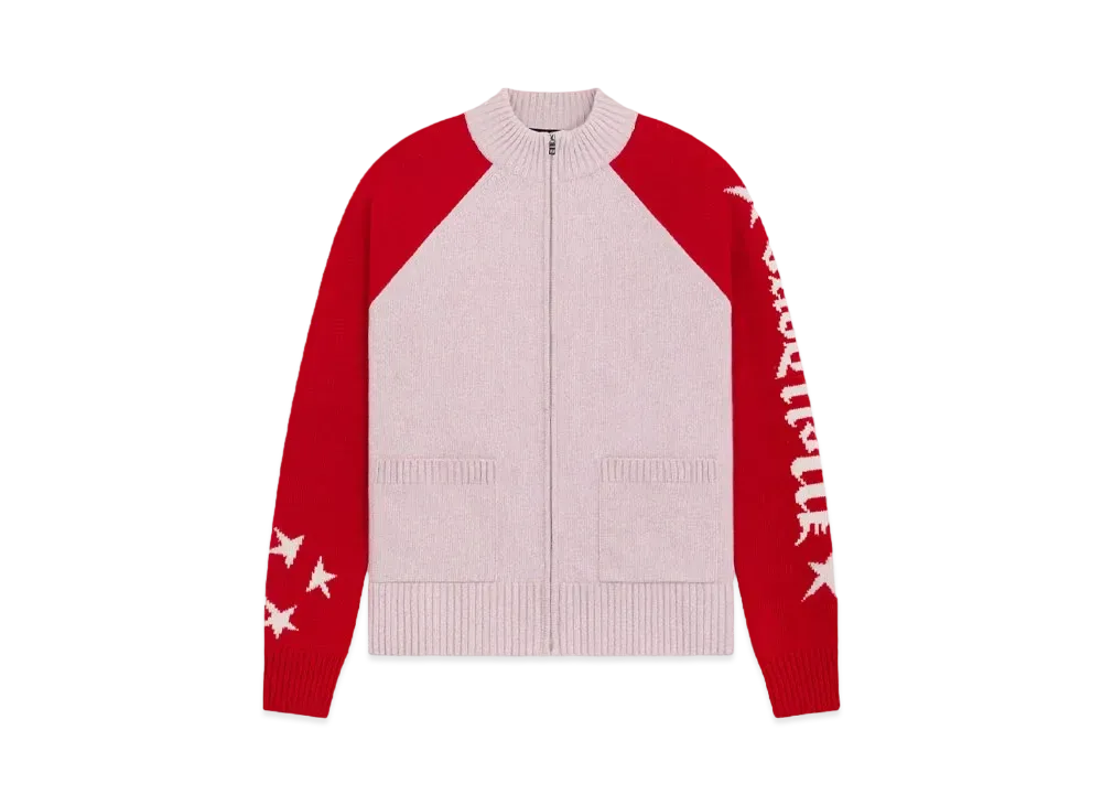 WE11DONE Color Blocked Logo Jacket "Light Pink"
